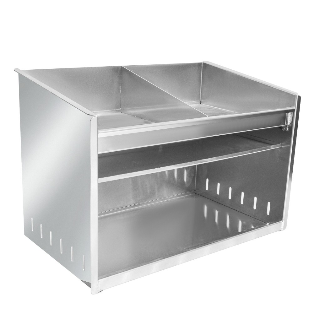 Aluminum Deluxe Dual Helmet Bay Shelf Holder Storage Organizer For Shop Garage
