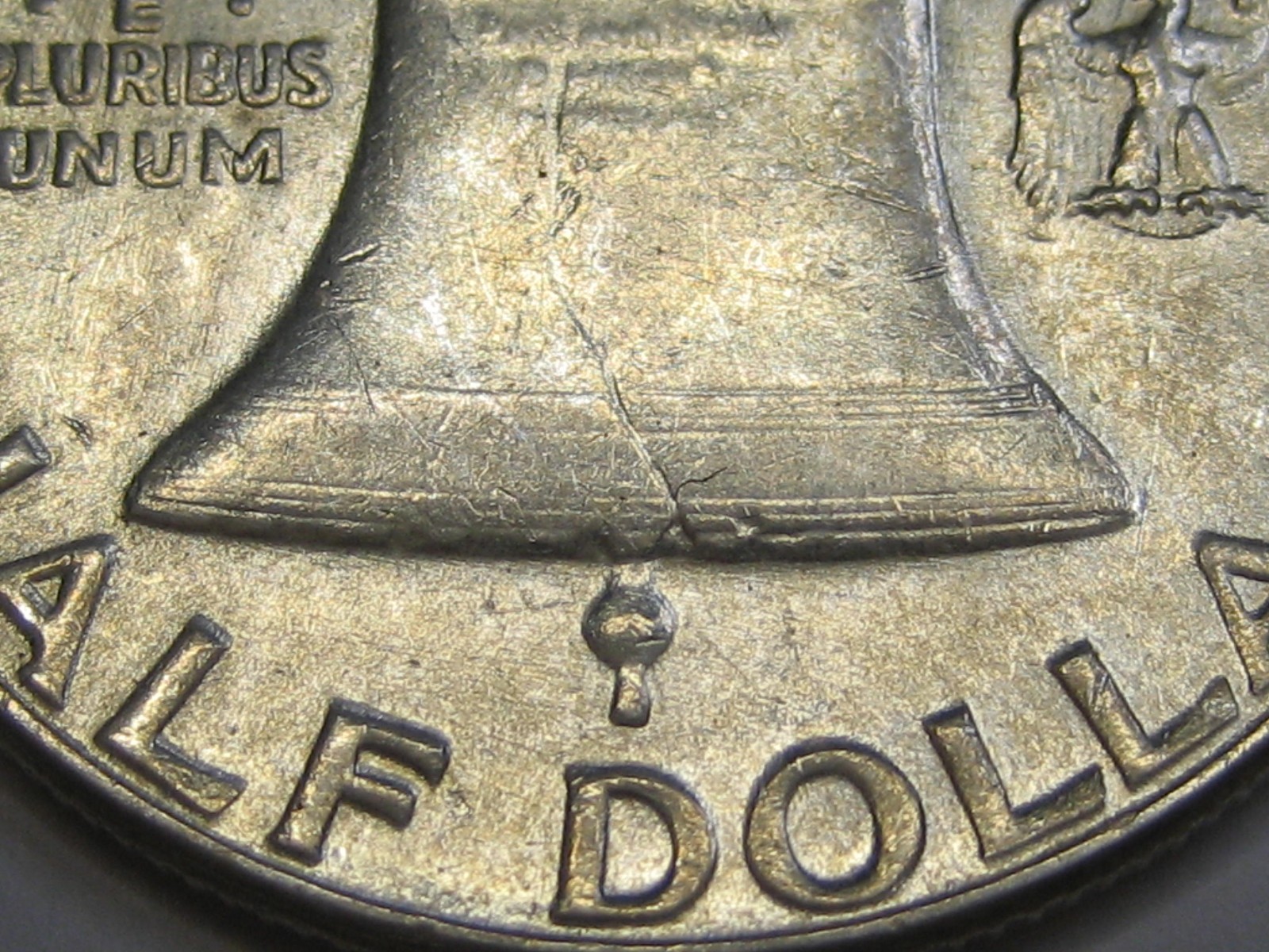 1955 Silver Half dollar "Bugs Bunny" in AU circulated condition.