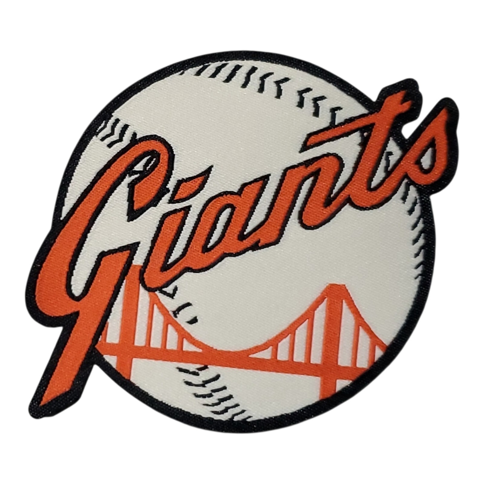 Vtg San Francisco Giants Woven Patch. MLB. Iron On Backing. 3.25"x2.75"