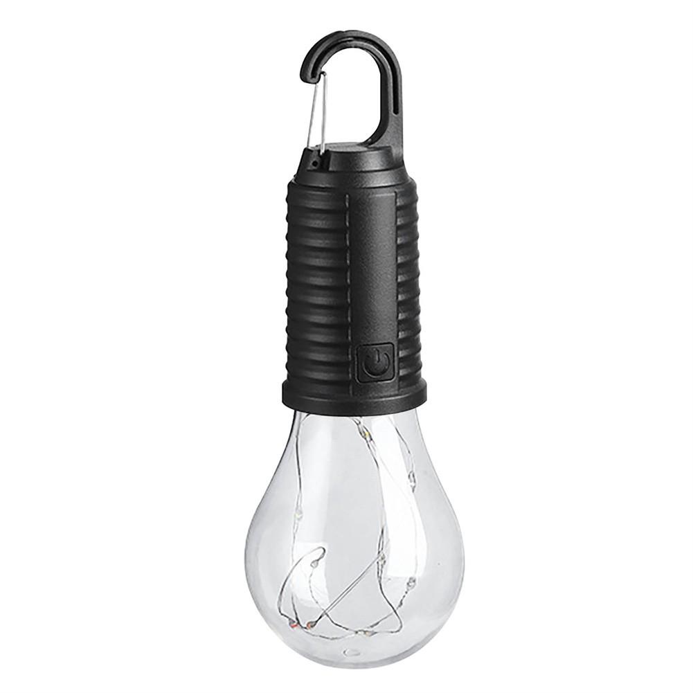 2PCS Tent Light Bulb Solar USB Rechargeable Camping Lantern 3 Lighting Modes