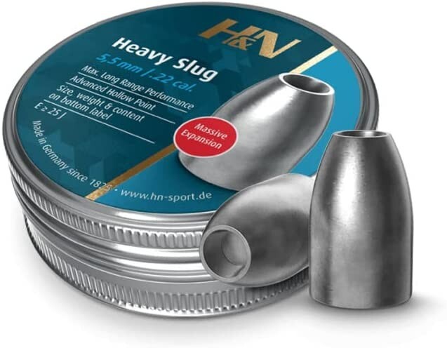 Haendler & Natermann H&N Slug HP Heavy .22 Caliber 36gr Airgun Pellets 150 Count