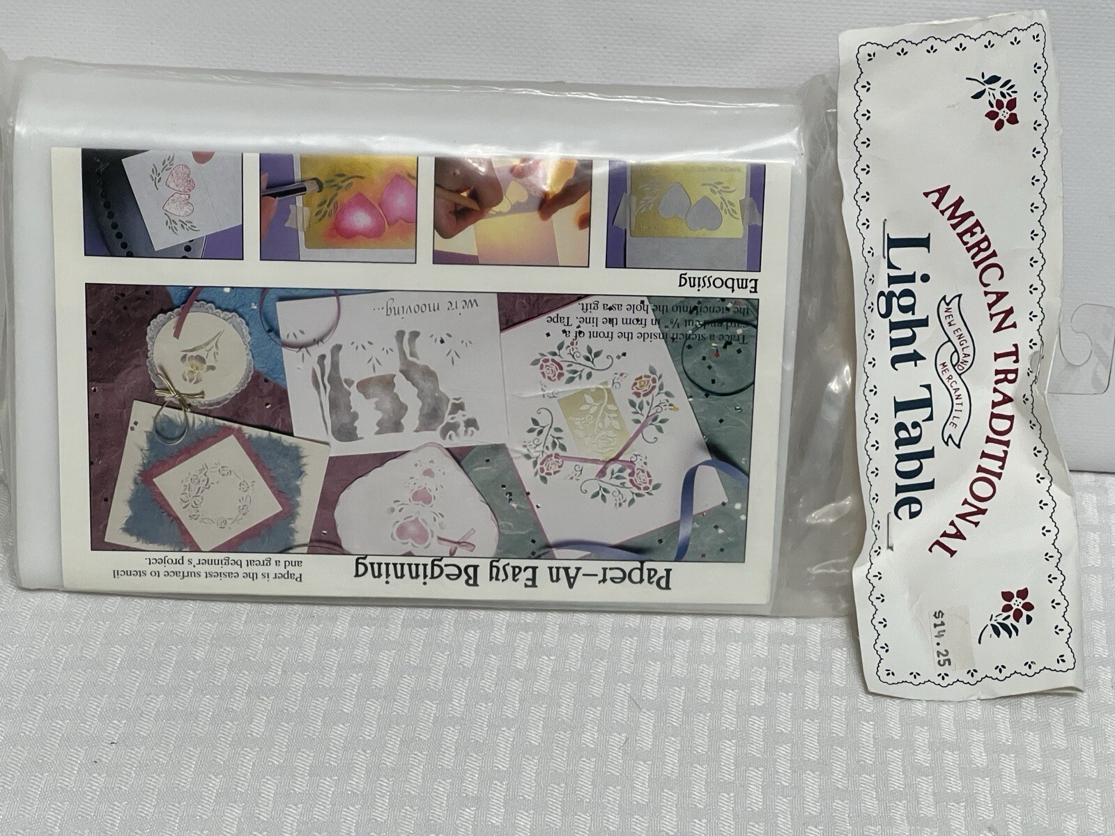 American Traditional Stencils Embossing Light Table NEW