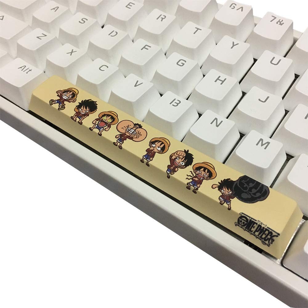 Spacebar Keycap 6.25U PBT 5Side DyeSubbed Cherry Profile Luffy Gaming