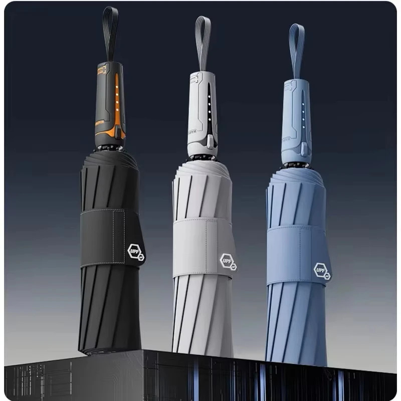 Mechanical  Umbrella for Men withWide Umbrella Strap Automati