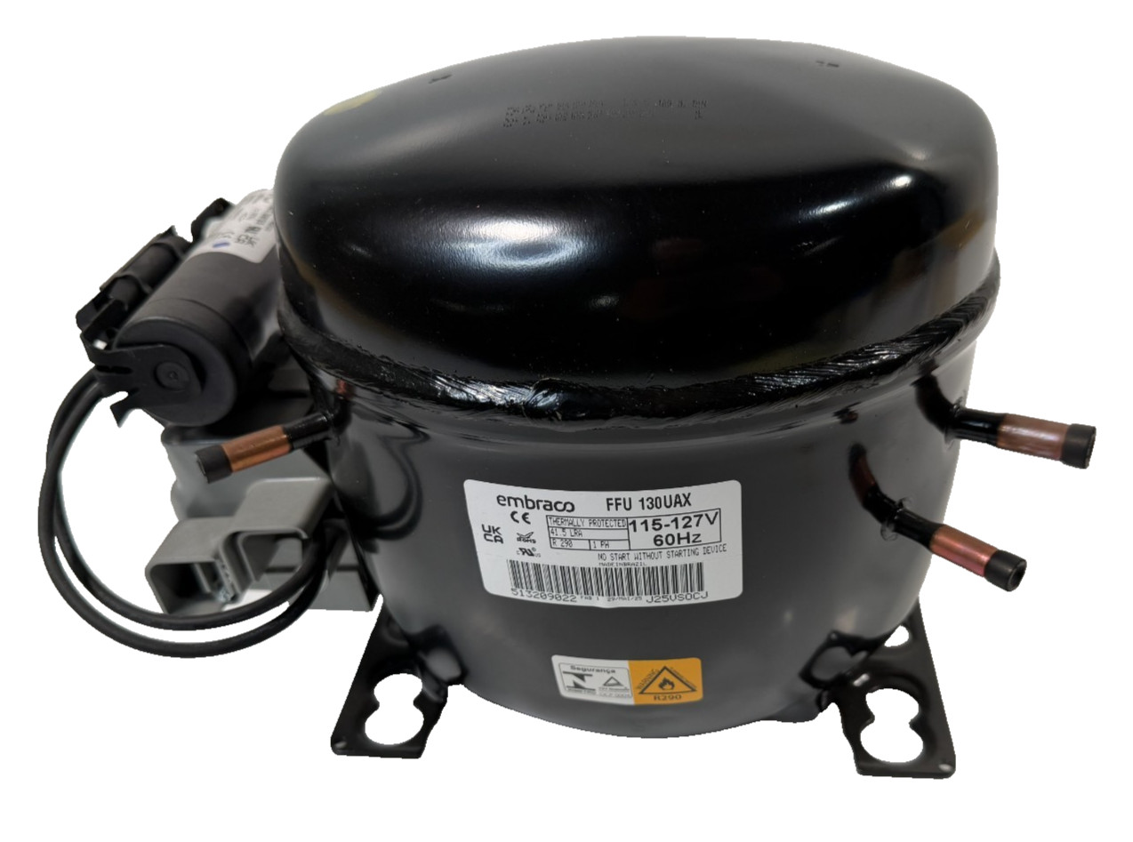Embraco FFU130UAX Compressor 1/3 HP R290 115V L/MBP Hermetic Reciprocating NEW