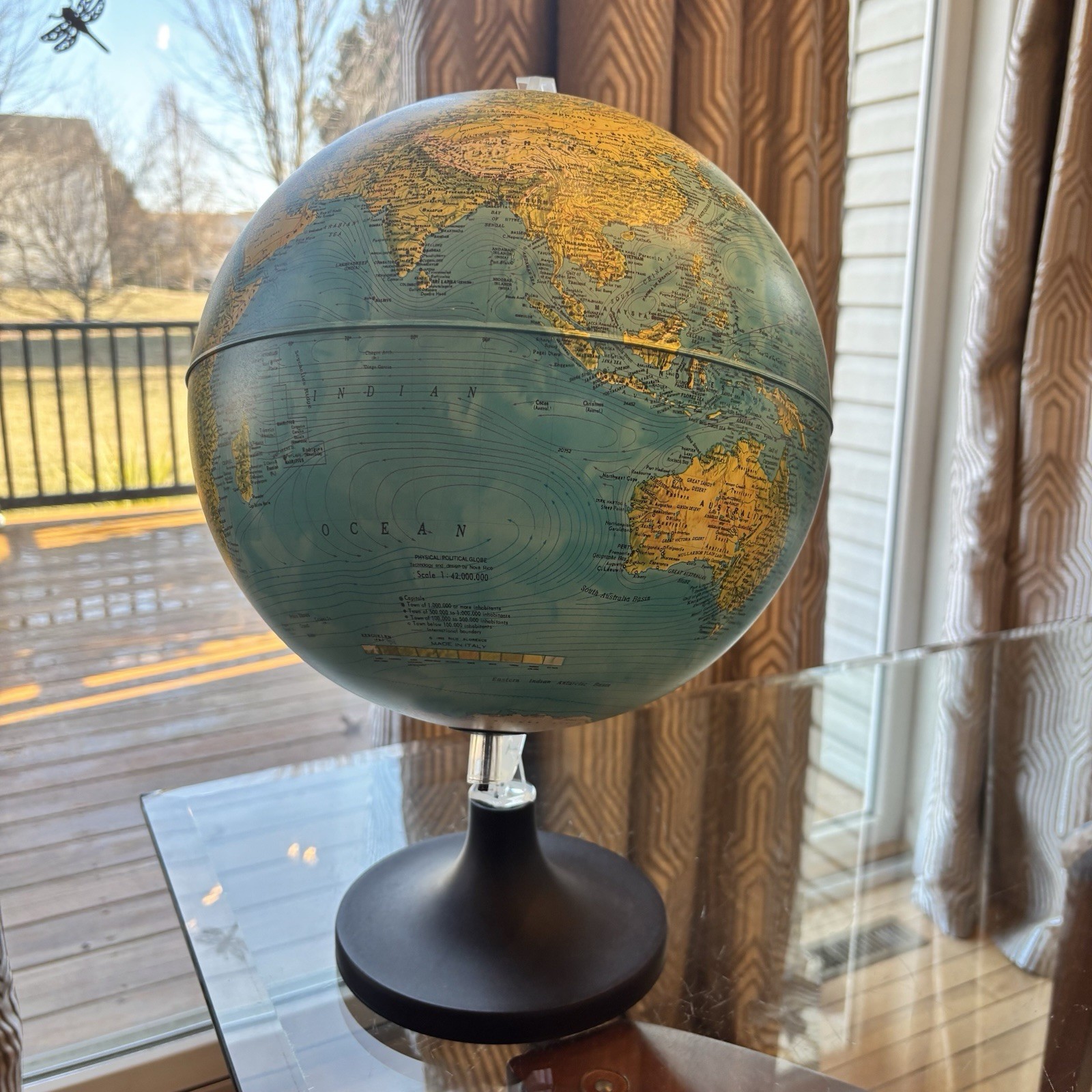 Underwriters Laboratories Desktop Globe 17” Tall FLAW