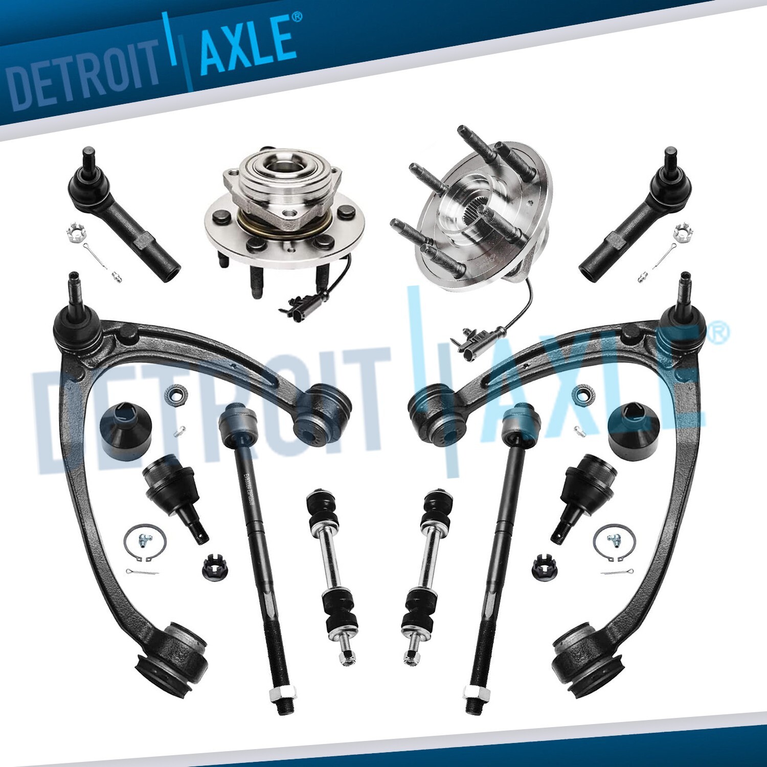 4WD Front Wheel Hub Control Arms for Silverado Sierra 1500 Escalade Tahoe Yukon