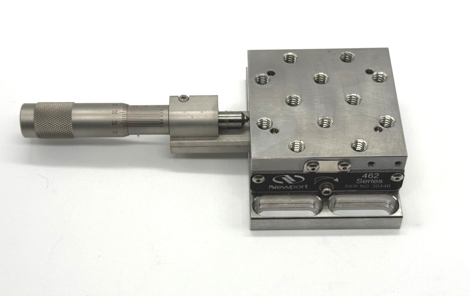 Newport 462 Series Linear Steel Stage with 25 mm Micrometer