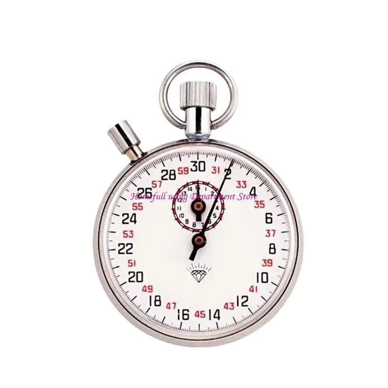 Handheld Mechanical Stopwatches for Track Races Featuring 30/60 Second Dials and