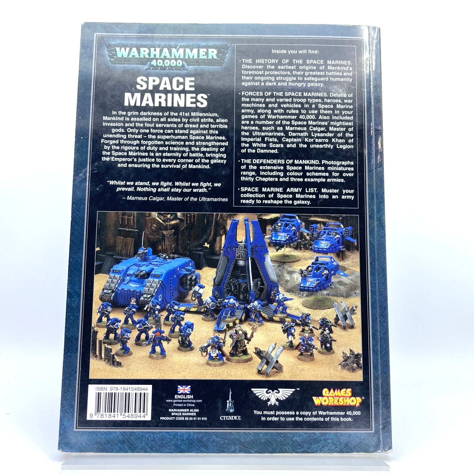 Space Marines Codex - 5th Edition - Warhammer 40k Games Workshop M5230