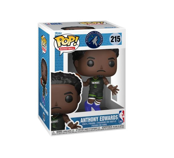 Funko Pop NBA Stars Timberwolves Anthony Edwards Figure w/ Protector