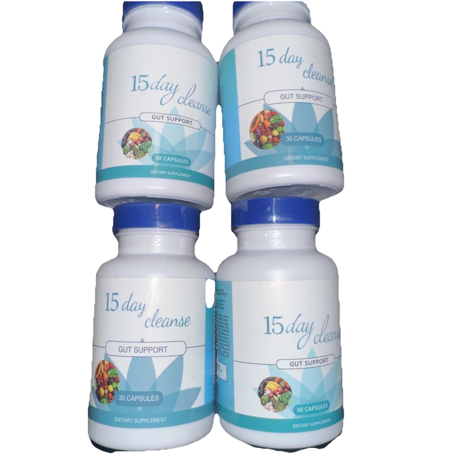 4 PACK! 15-Day Cleanse Gut Support Advanced Detox Senna Leaf Licorice Exp:05/27