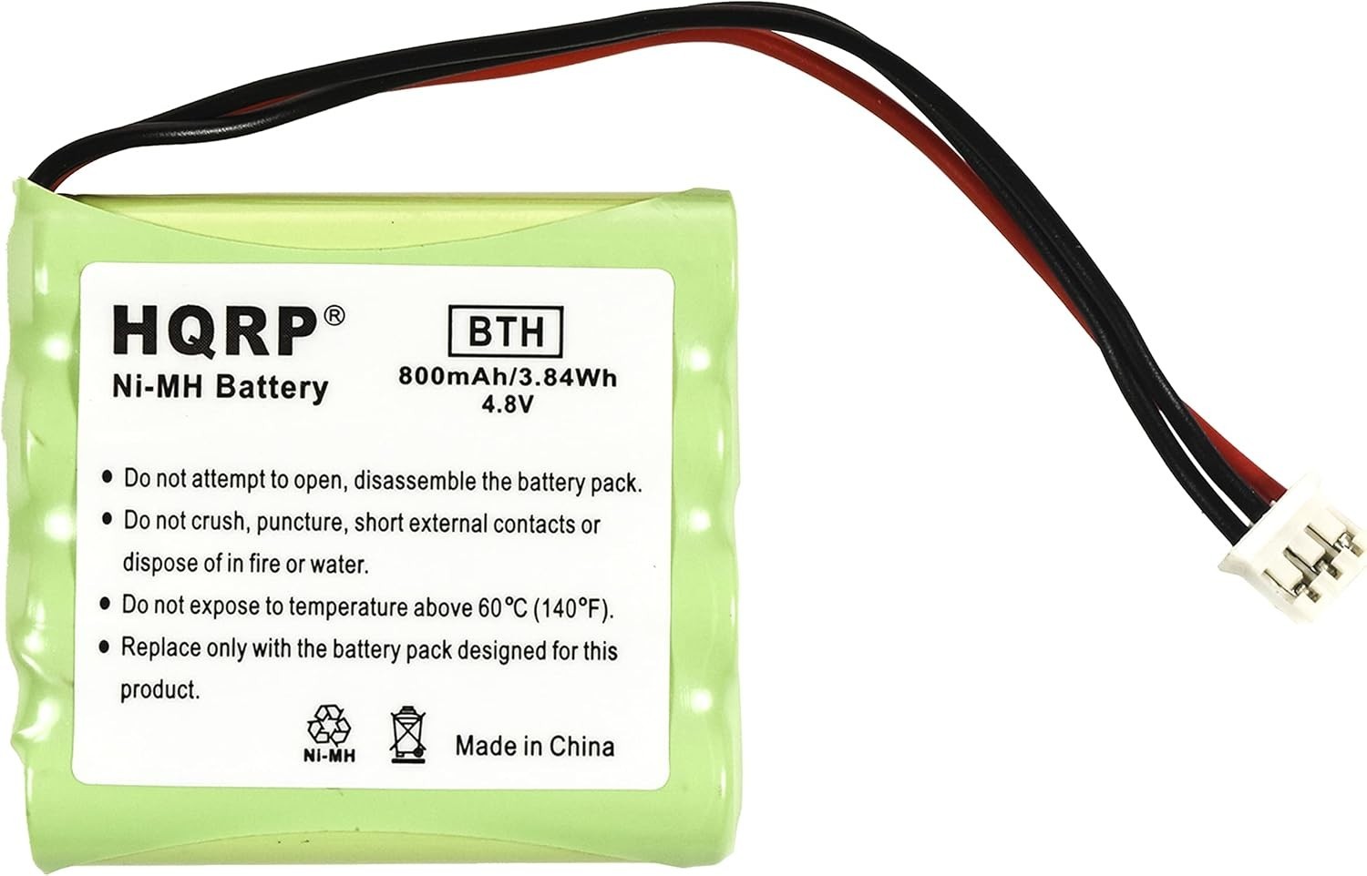 HQRP Batería 800 mAh para Philips 2422-526-00148 / 310420051271 / HHR-60AAA/F4