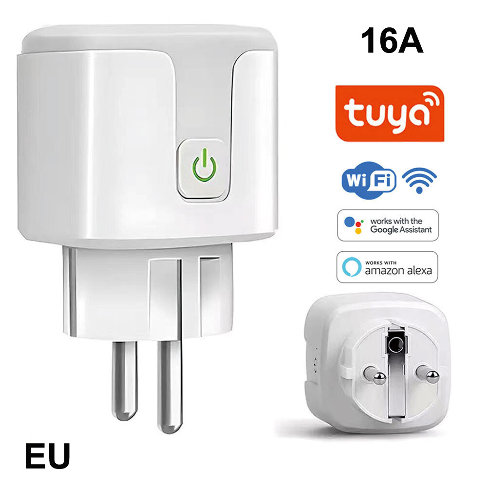 EU 16A Smart Socket 100-240V AC with Power Metering WIFI Bluetooth Socket