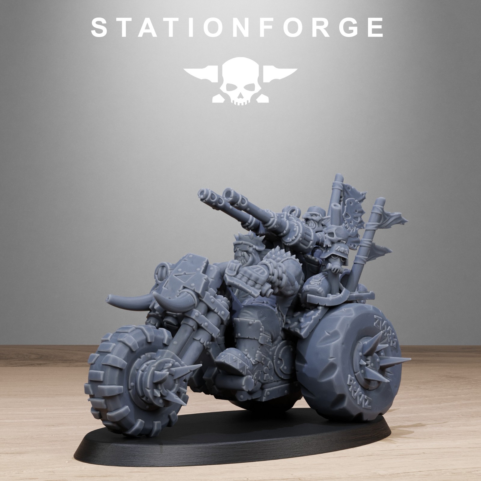 Orkaz Bikers from Station Forge 32mm scale.