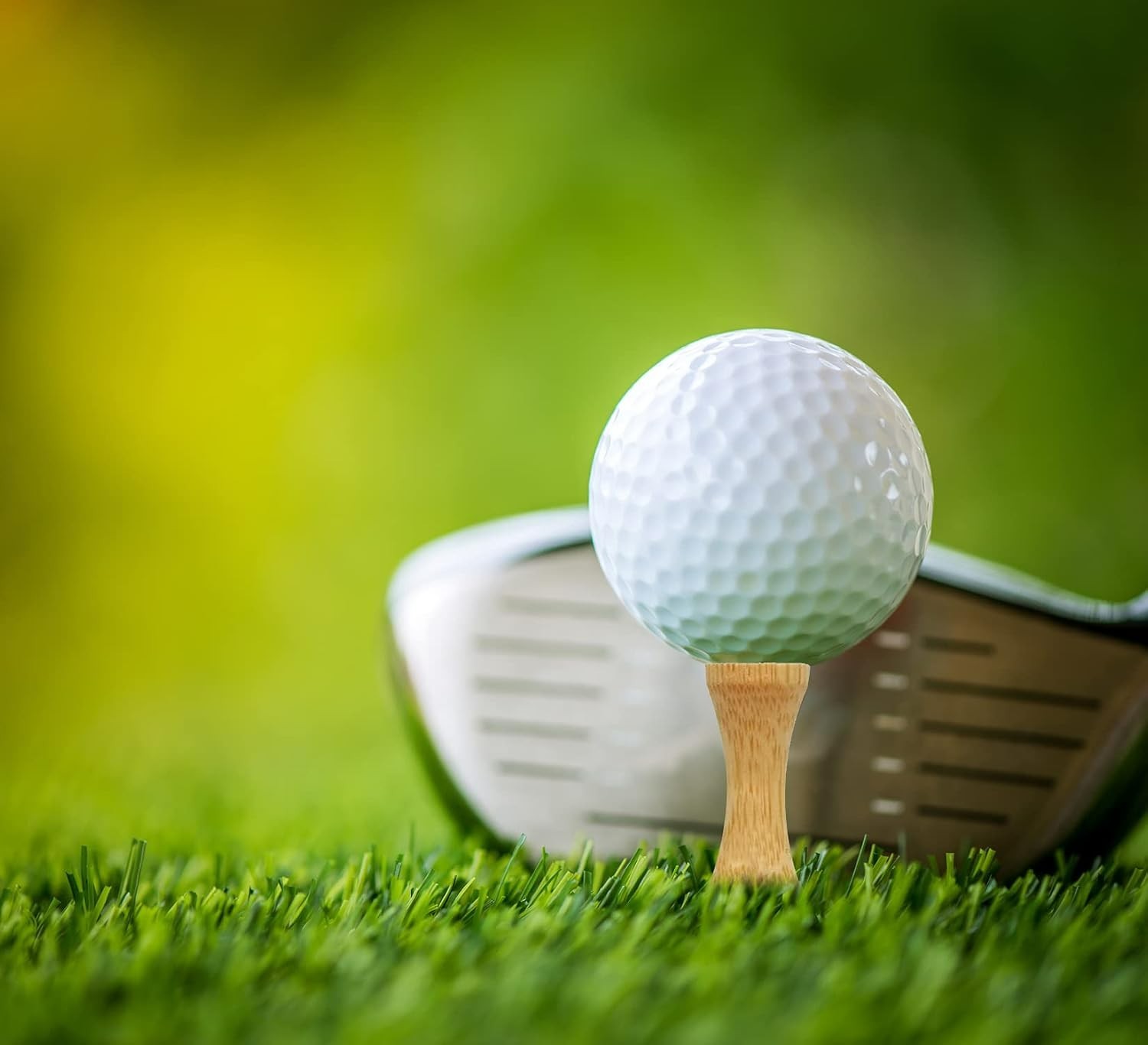 100 Pack Bamboo Step Down Golf Tees - Durable & Eco-Friendly Performance