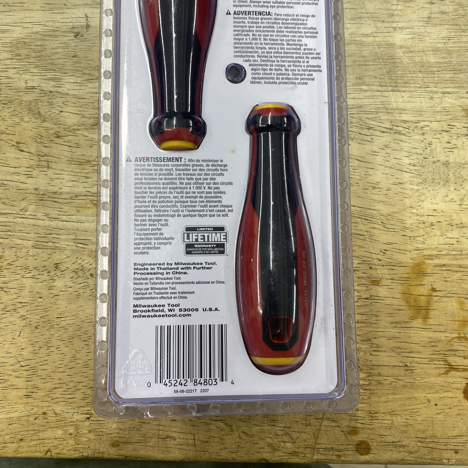 Milwaukee Tool 48-22-2207 Insulated Screwdriver Set, Sae, 2 Pcs