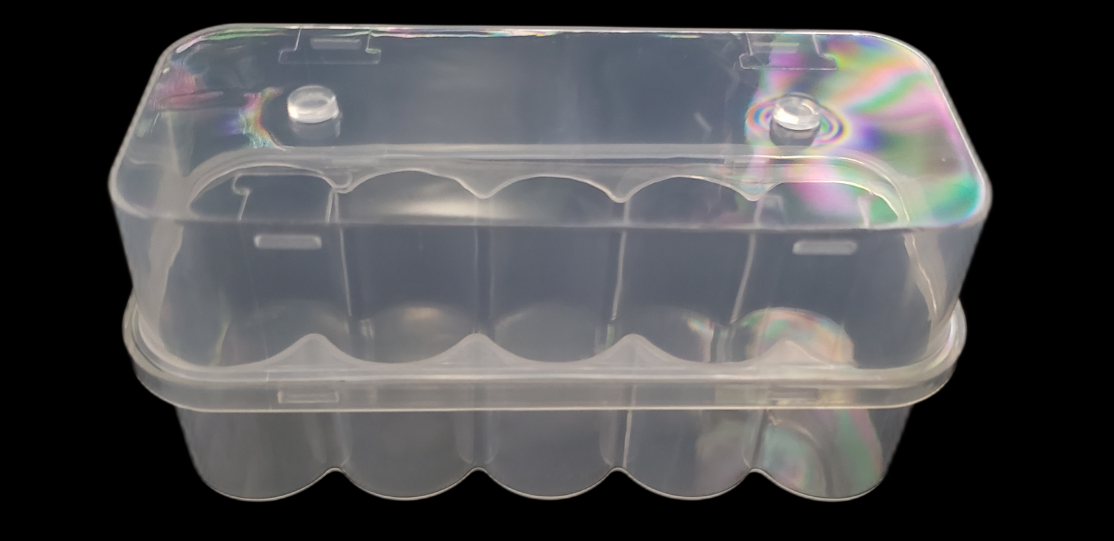 Clear Plastic 10 x 10mL Vial Storage Box Case