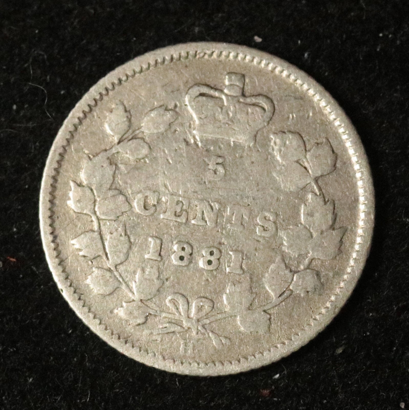 Canada 1881 H 5 Cents - Silver - Victoria