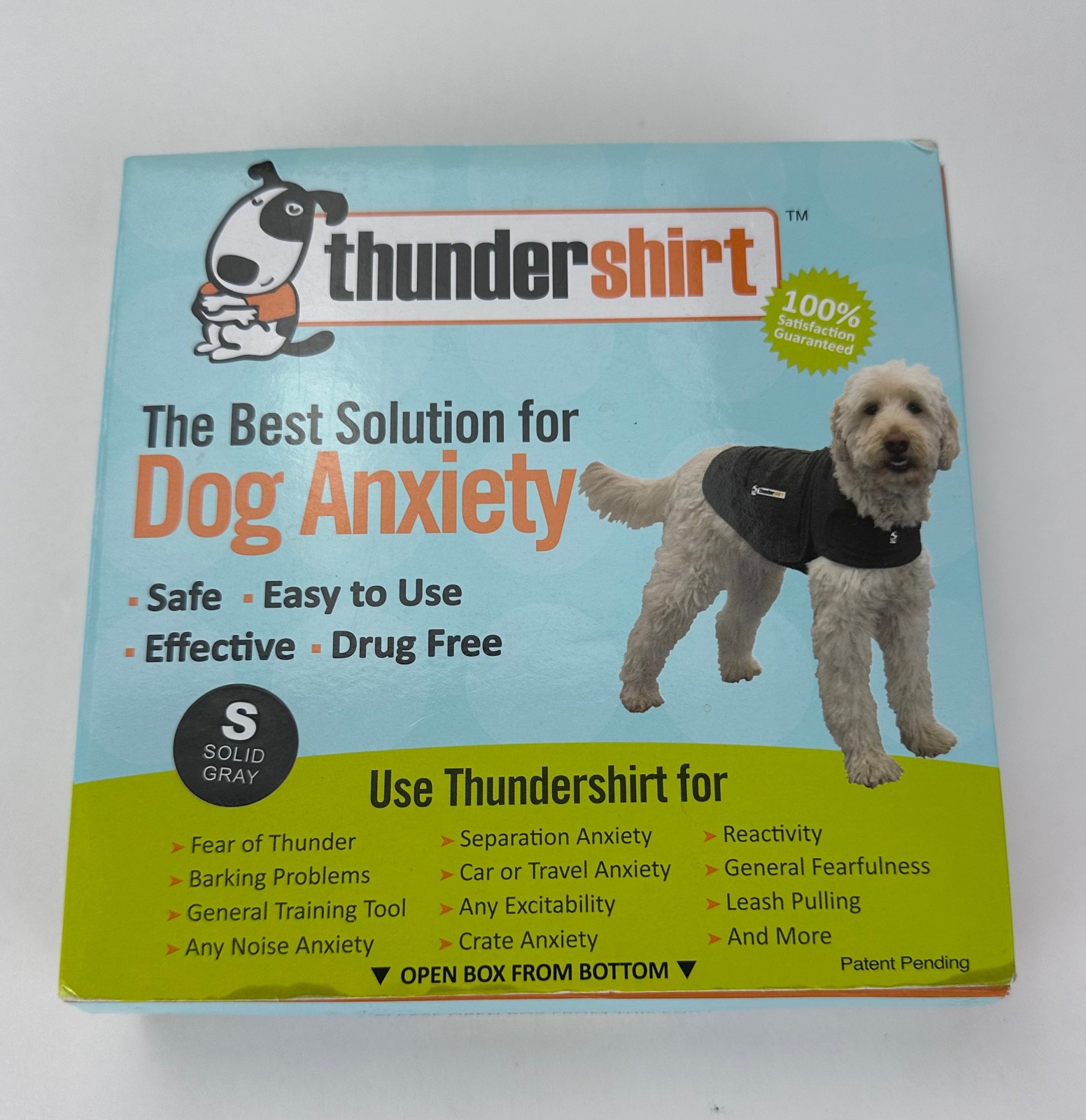 Thundershirt Solution for Dog Anxiety Small with Original Box and Instructions