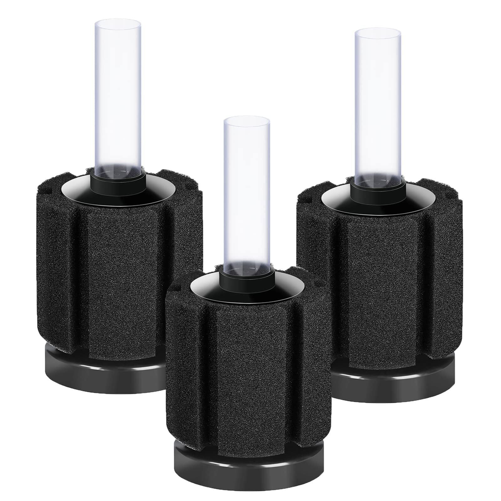 3 Pack Aquarium Bio Sponge Filter Breeding Fry Betta Shrimp Nano Fish Tank Small