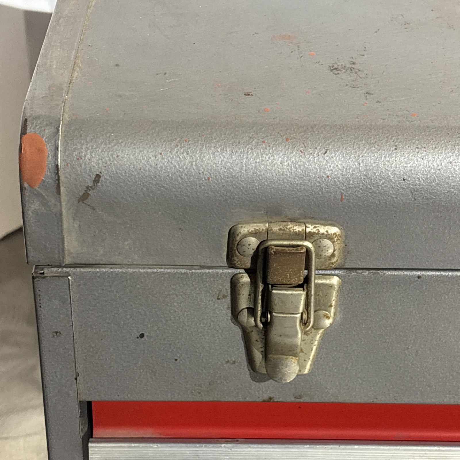 Craftsman 20" Portable Carrying Tool Chest Box Steel 2 Draw 65336 Vtg USA READ!