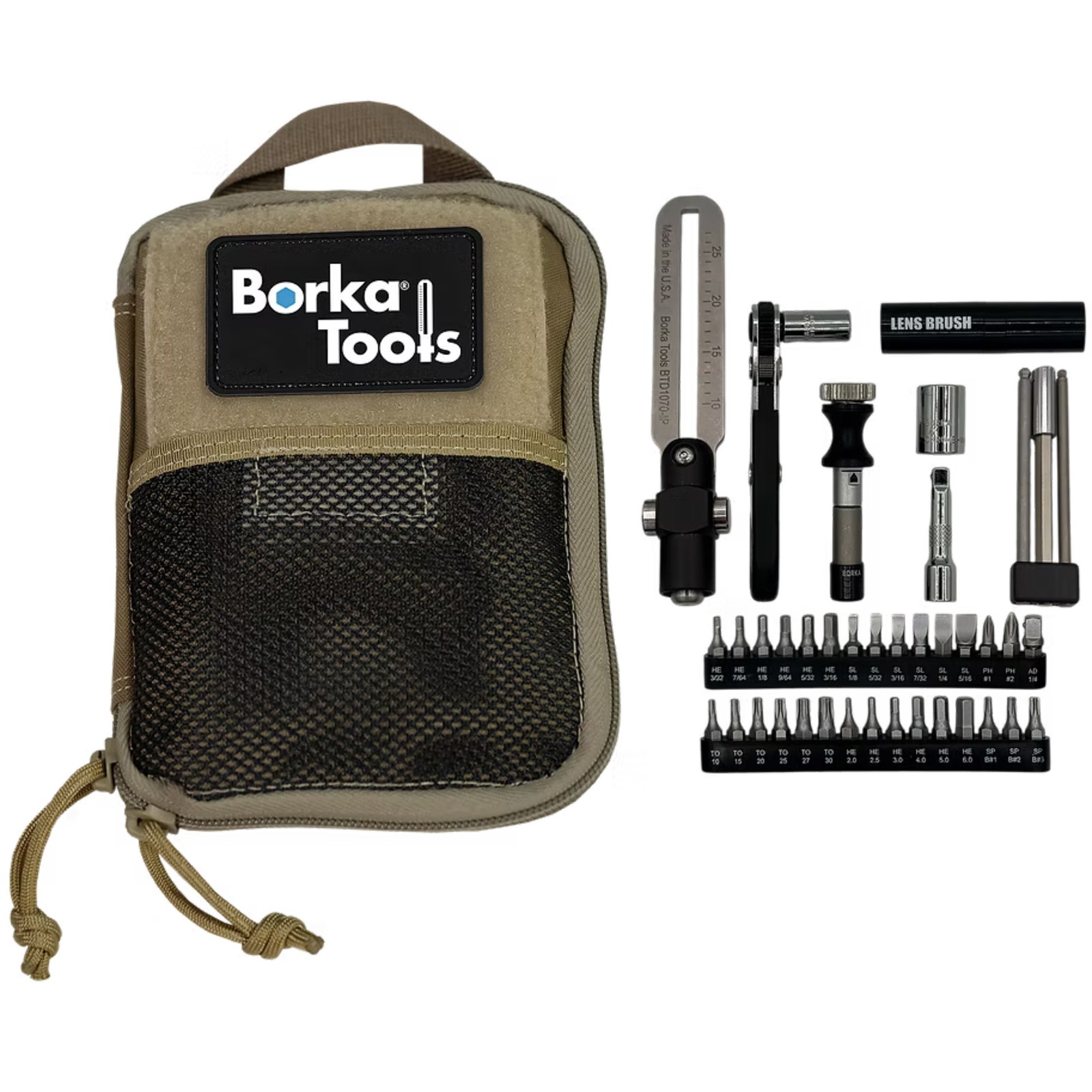 Borka Standard Configuration Torque Driver Tool Kit w/ 3 Pc Ext. Bit Set  BTK-E1