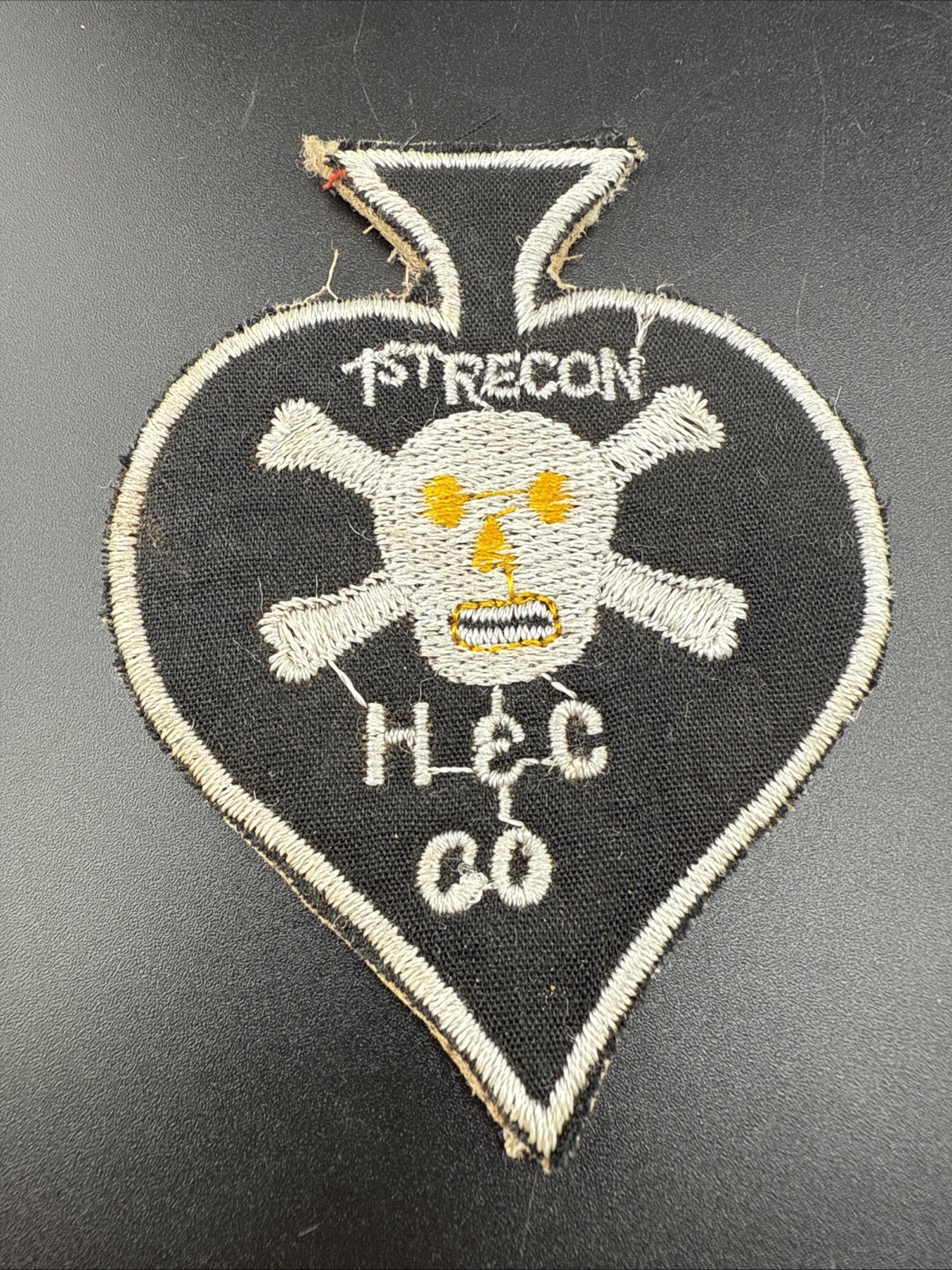 VIETNAM USMC 1ST RECON H&C CO HEADQUARTERS & COMMAND PATCH