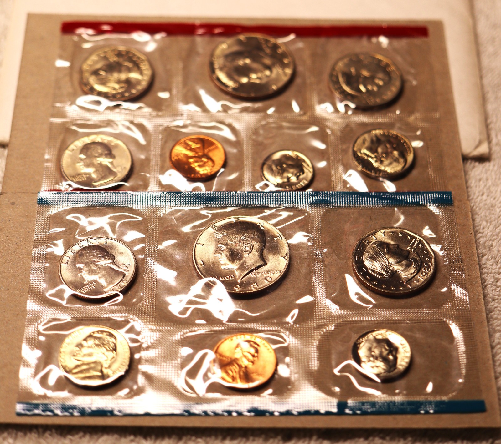 1980 U.S. Mint Set  P & D  Uncirculated  OGP