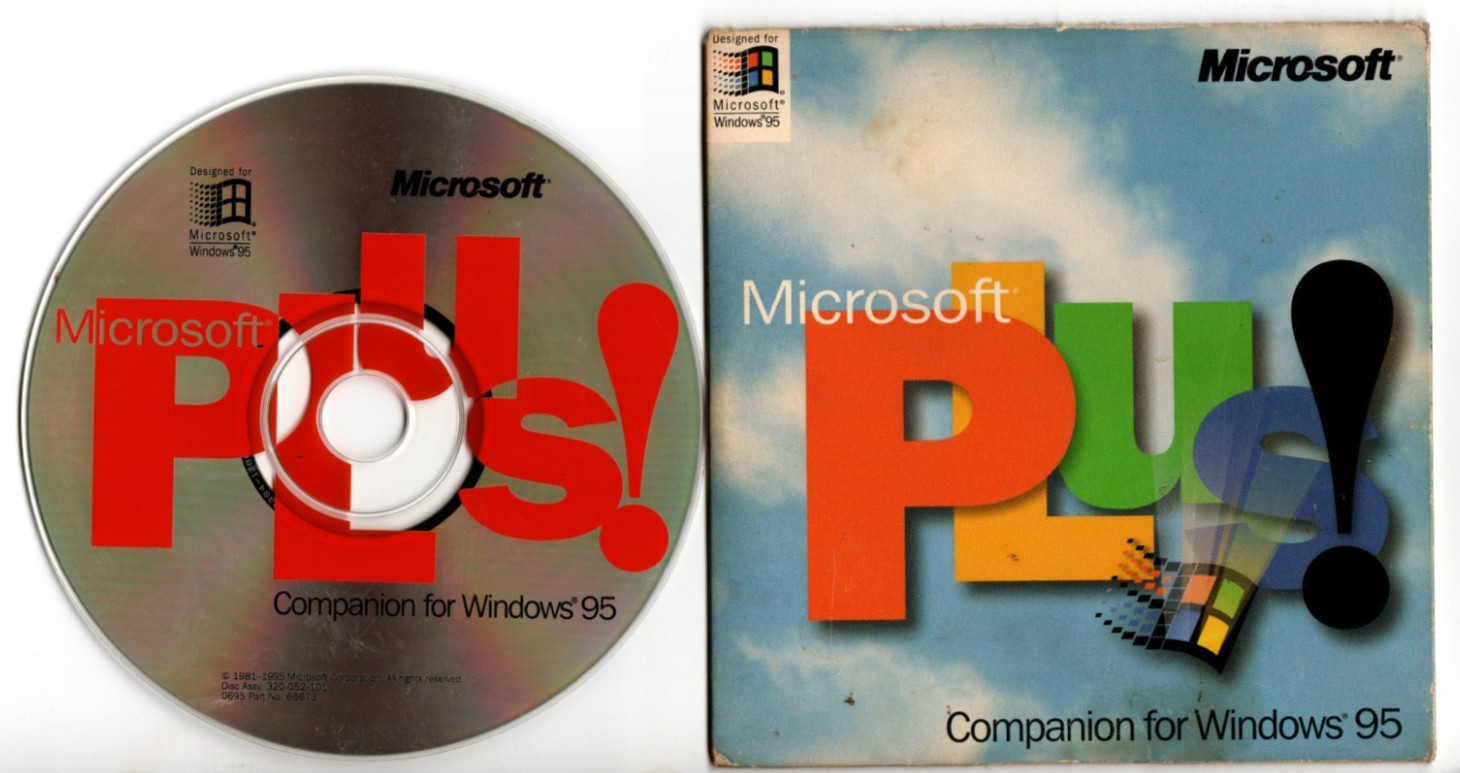 Microsoft Plus 95 Companion for Windows 95 CD Version Product Key Plus!