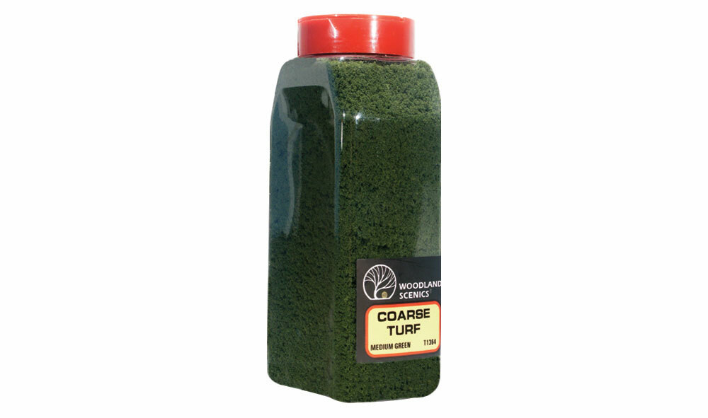Woodland Scenics ~ New 2024 ~ Coarse Turf Shaker ~ Medium Green ~ T1364