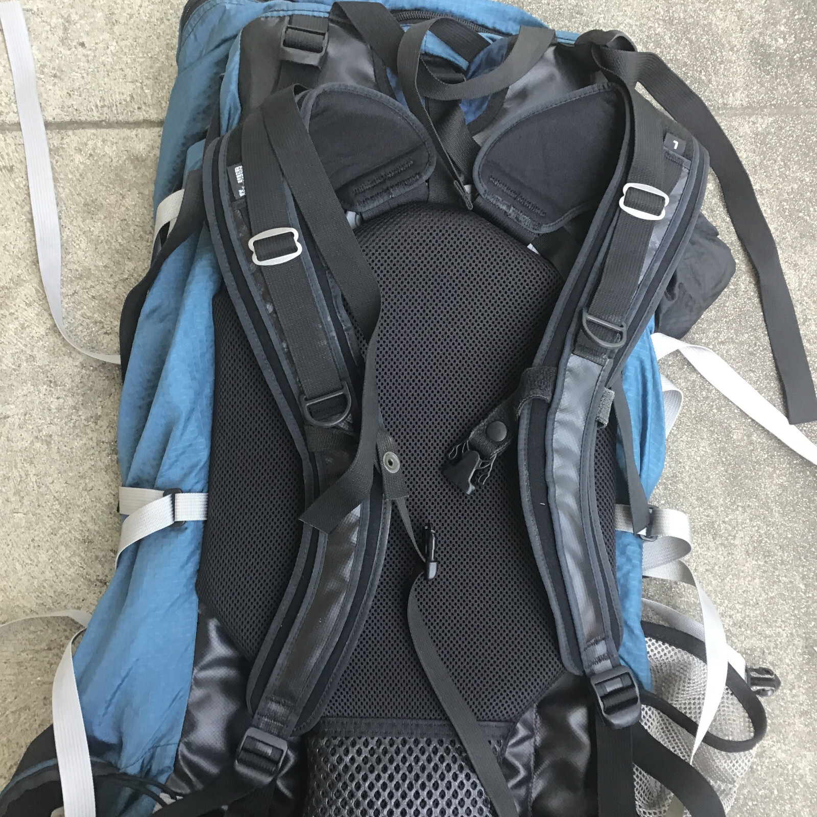 Gregory Shasta Hiking Trail Camping Internal Frame Backpack Size Large Blue Gray