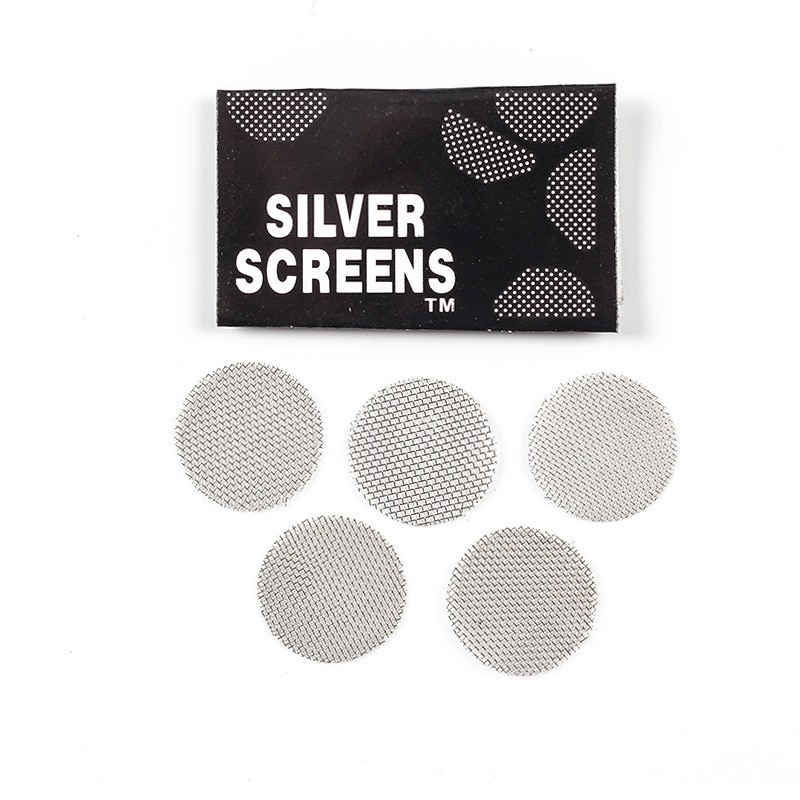 10Pcs of Stainless Steel Combustion Support Mesh Pipe Smoking Pot Filter Mesh