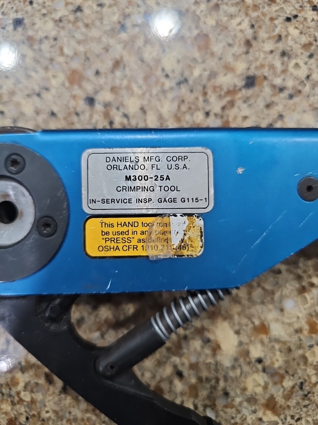 DMC USA M300-25A Adjustable Crimper Daniels Tool Aviation