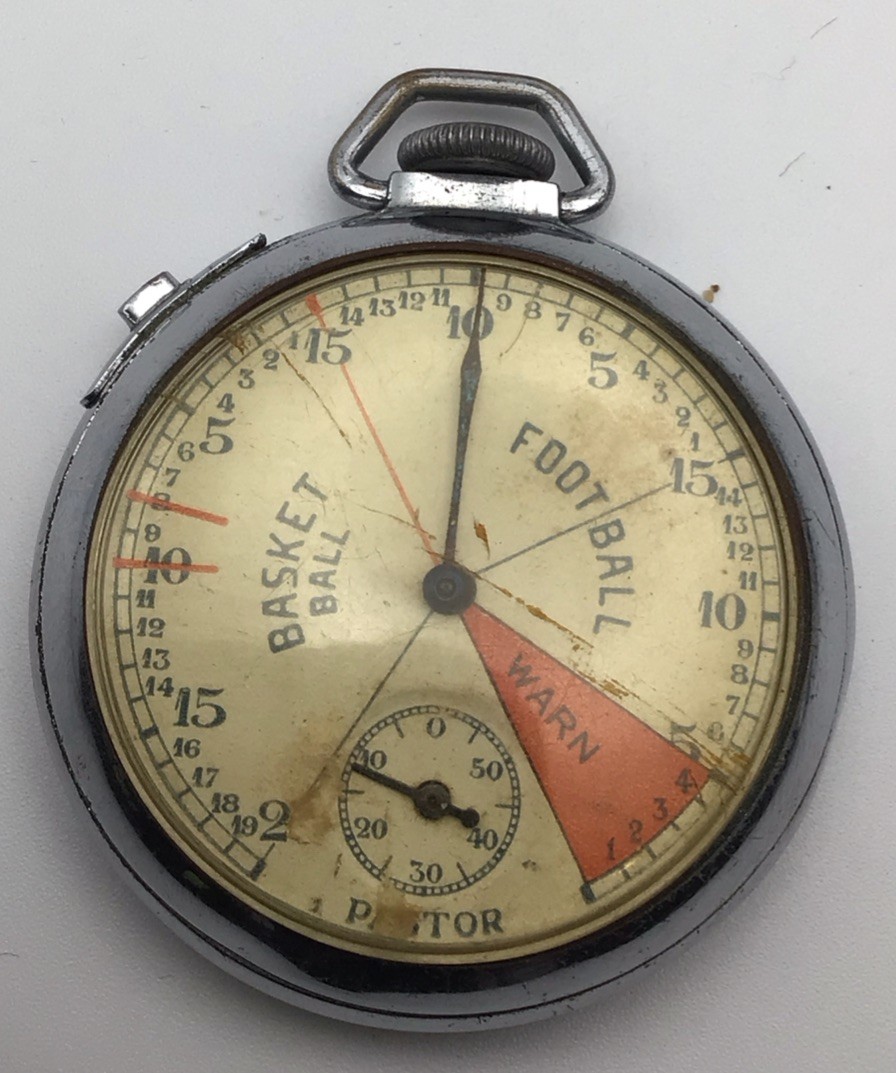 Pastor Football Basketball Stopwatch Vintage