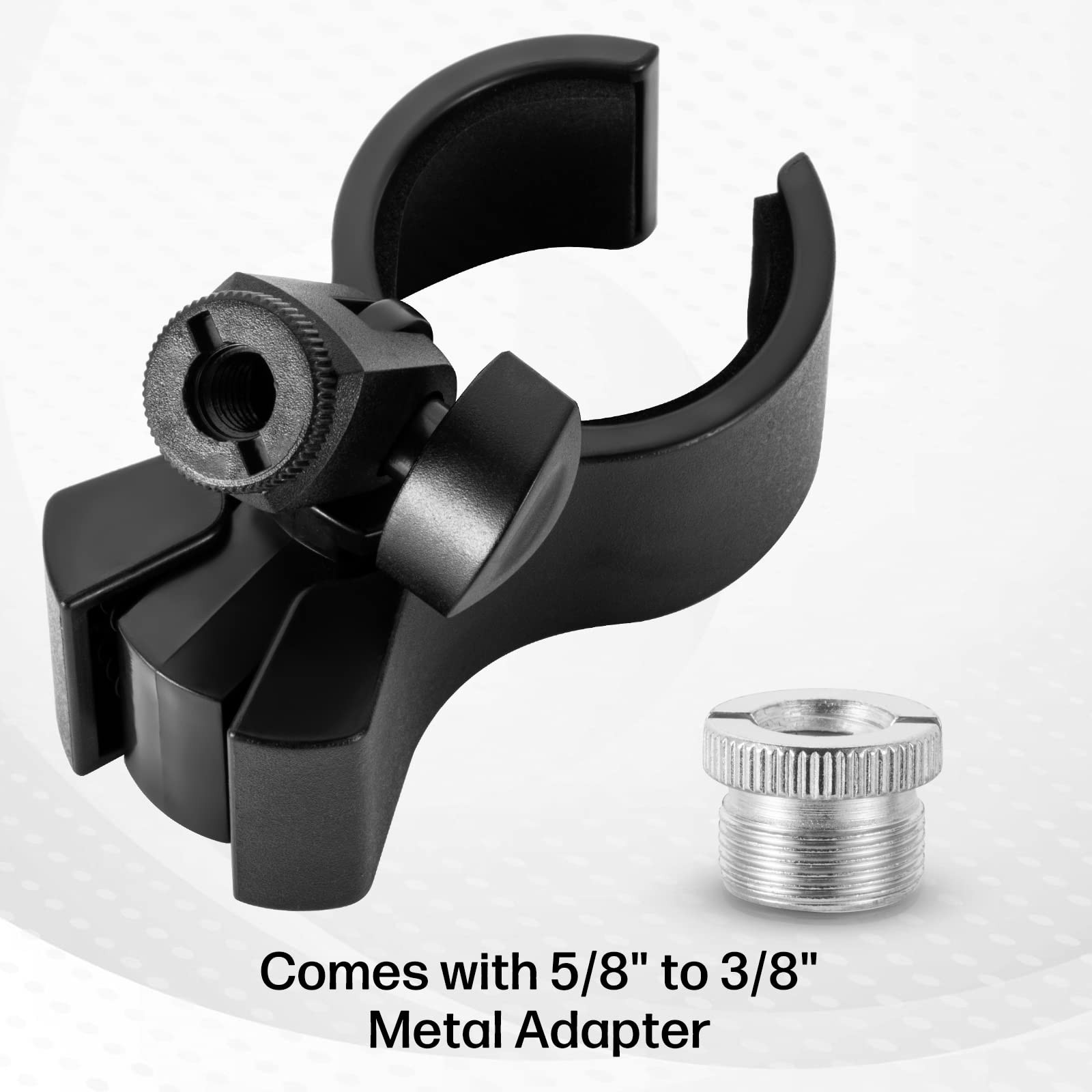 1pcs Large Microphone Clip, Adjustable Mic Holder for Microphones with Outer ...