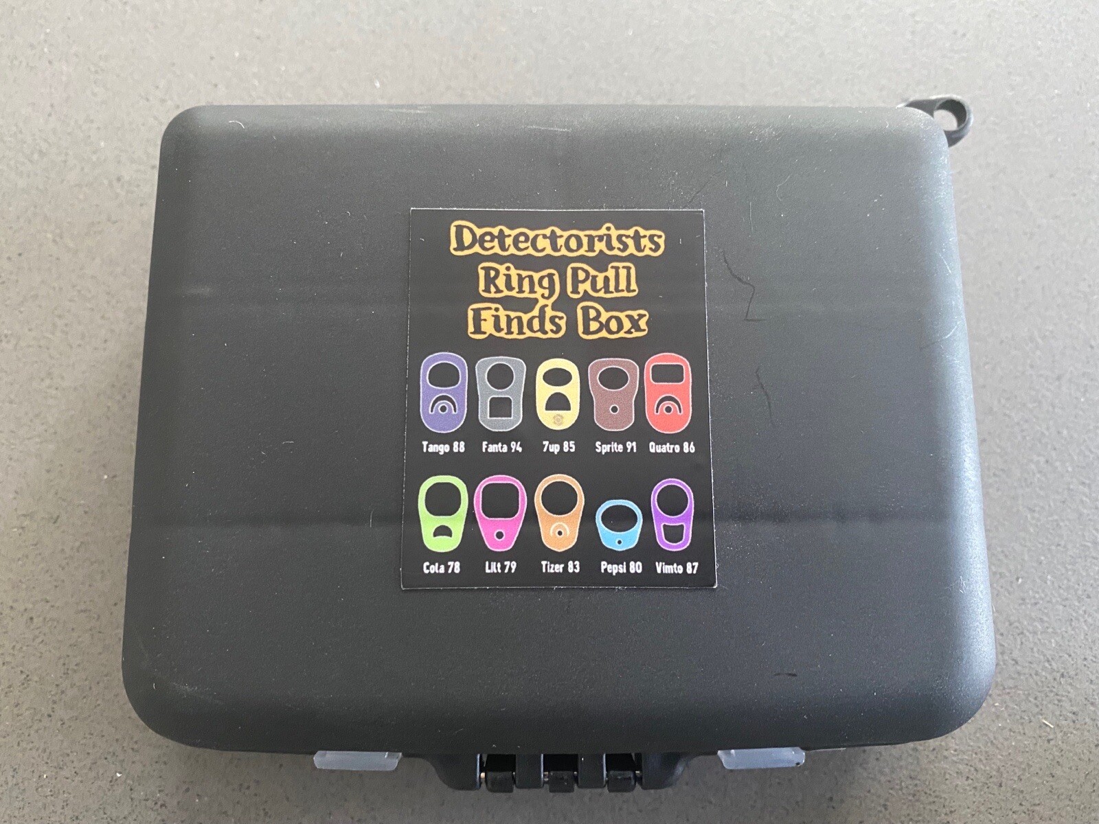 Metal Detecting Finds Box size Large ‘Ring Pull ID Chart’