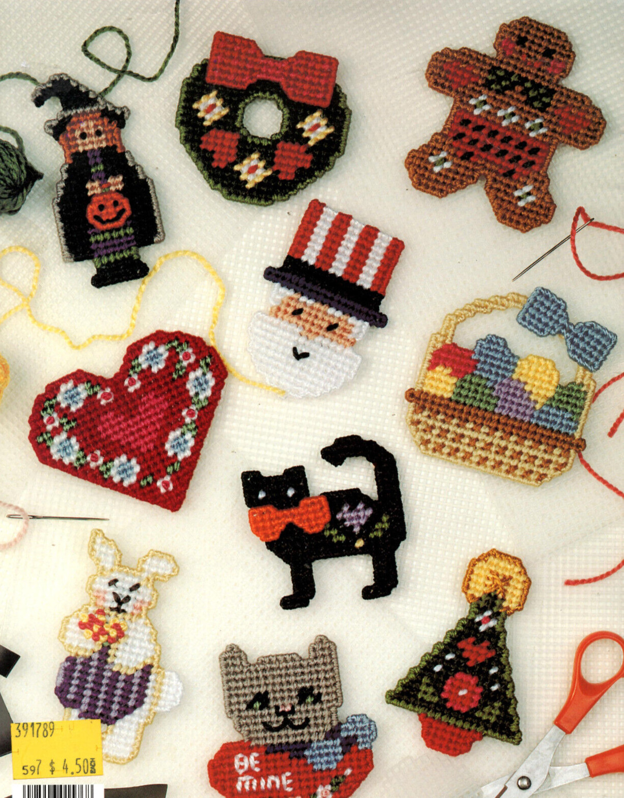Holiday Hold-Ups in Plastic Canvas Leaflet 20 Magnets 1994 Leisure Arts
