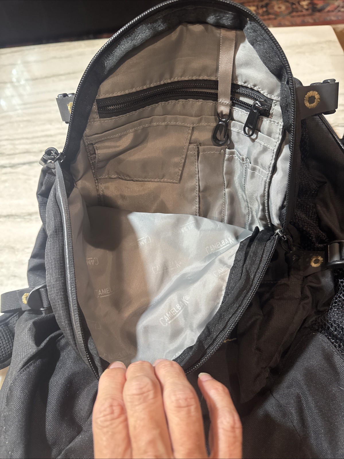 CAMELBAK Alpine Explorer Backpack 100 oz. Hydration Pack Pocket Black w/Bladder