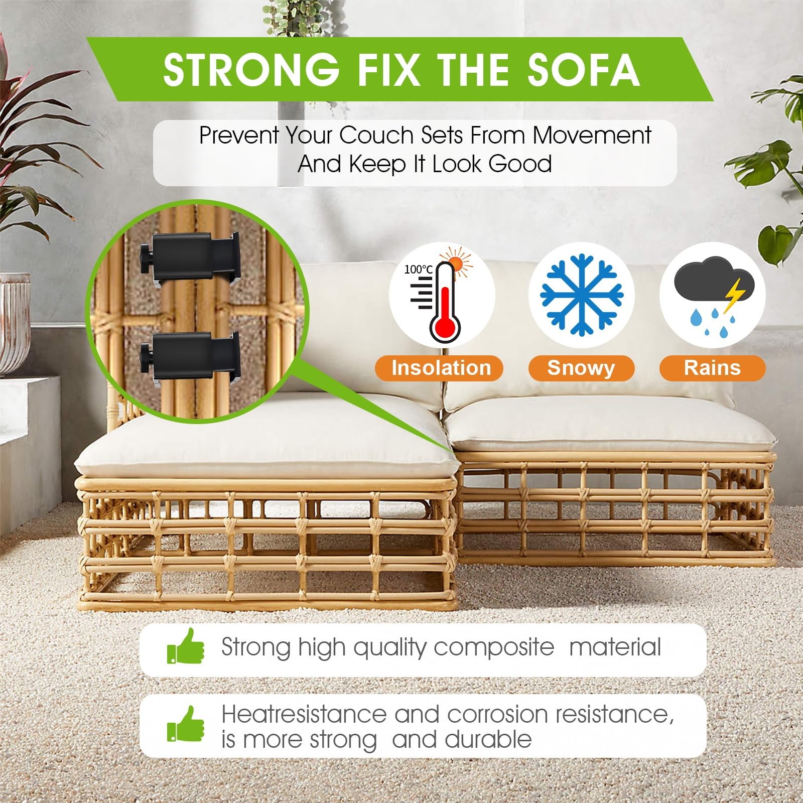 Adjustable Outdoor Furniture Clips Patio Sofa Clips,Sectional Sofa Furniture ...