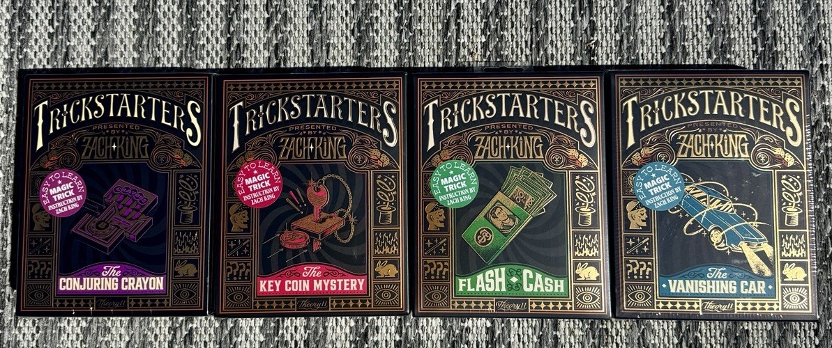 Theory11 Trickstarters Magic Set Bundle of 4 Tricks Flash Cash Vanishing NEW