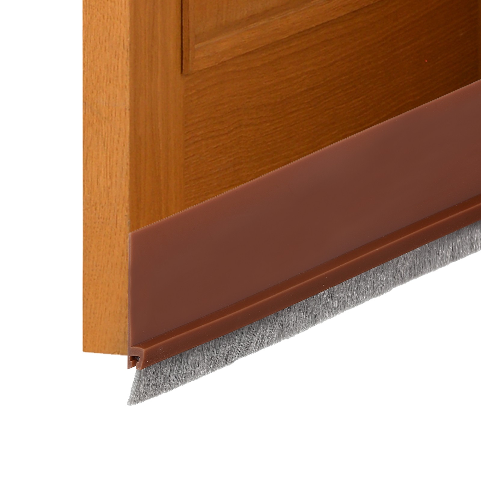 3 Pcs Door Sweep, 2 Inch x 40 Inch Door Bottom Sweep Door Brush, Brown