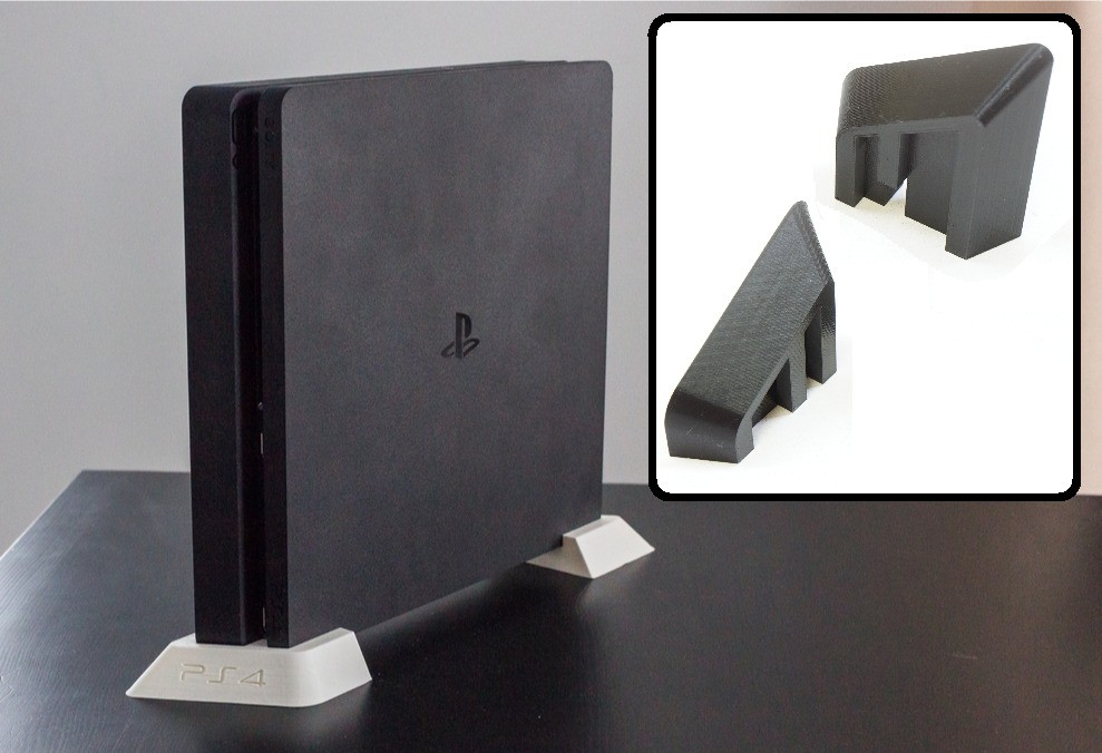Vertical Stand Dock Mount Cradle Holder for Sony Playstation PS4 Slim Console
