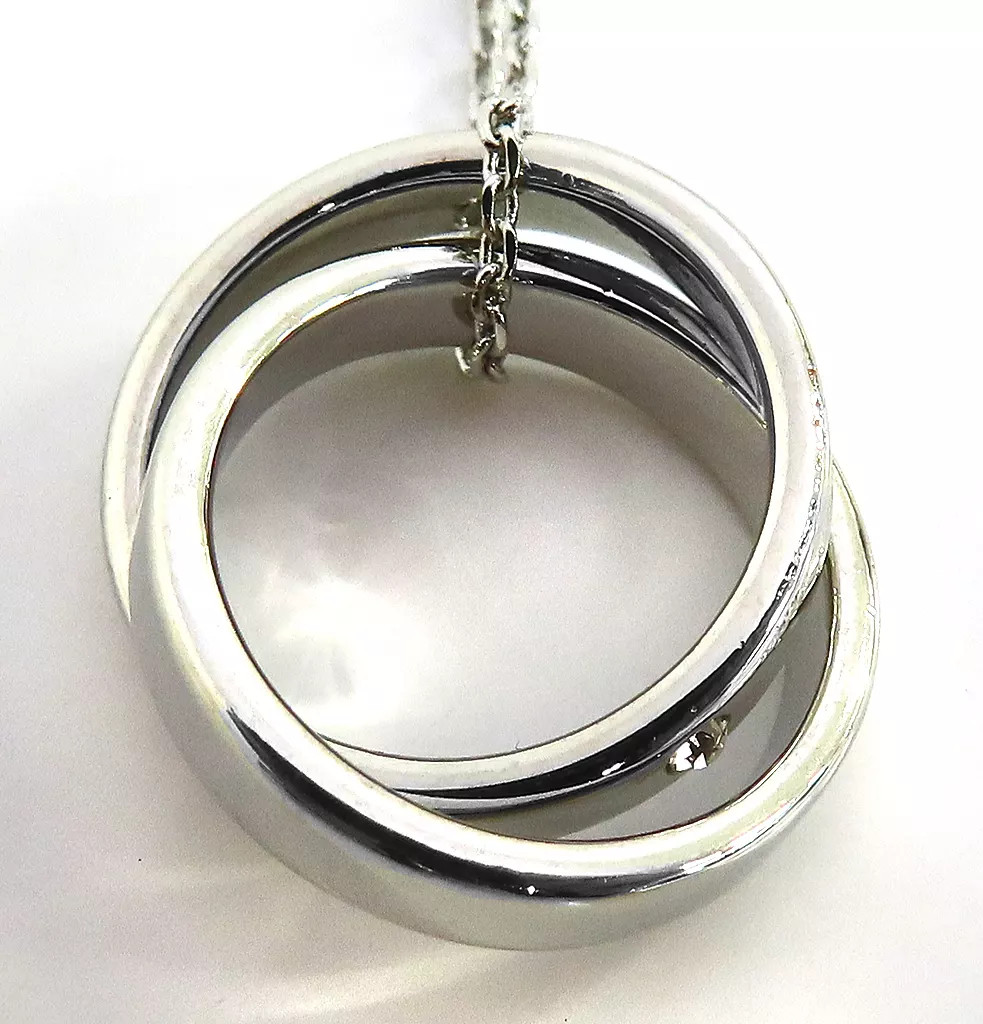 JUNHO From 2PM Silver Juno Necklace Brass Charm 445mm Fan-Con 2022 Used