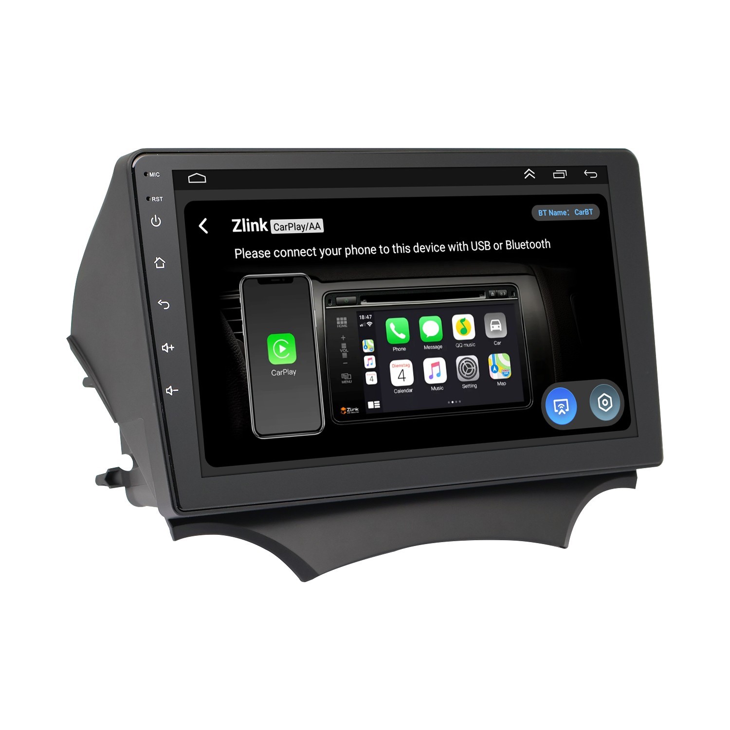 9In Car Stereo Radio Player GPS Navigation WIFI 4+32G Fit For Ford Ka 2008-2014