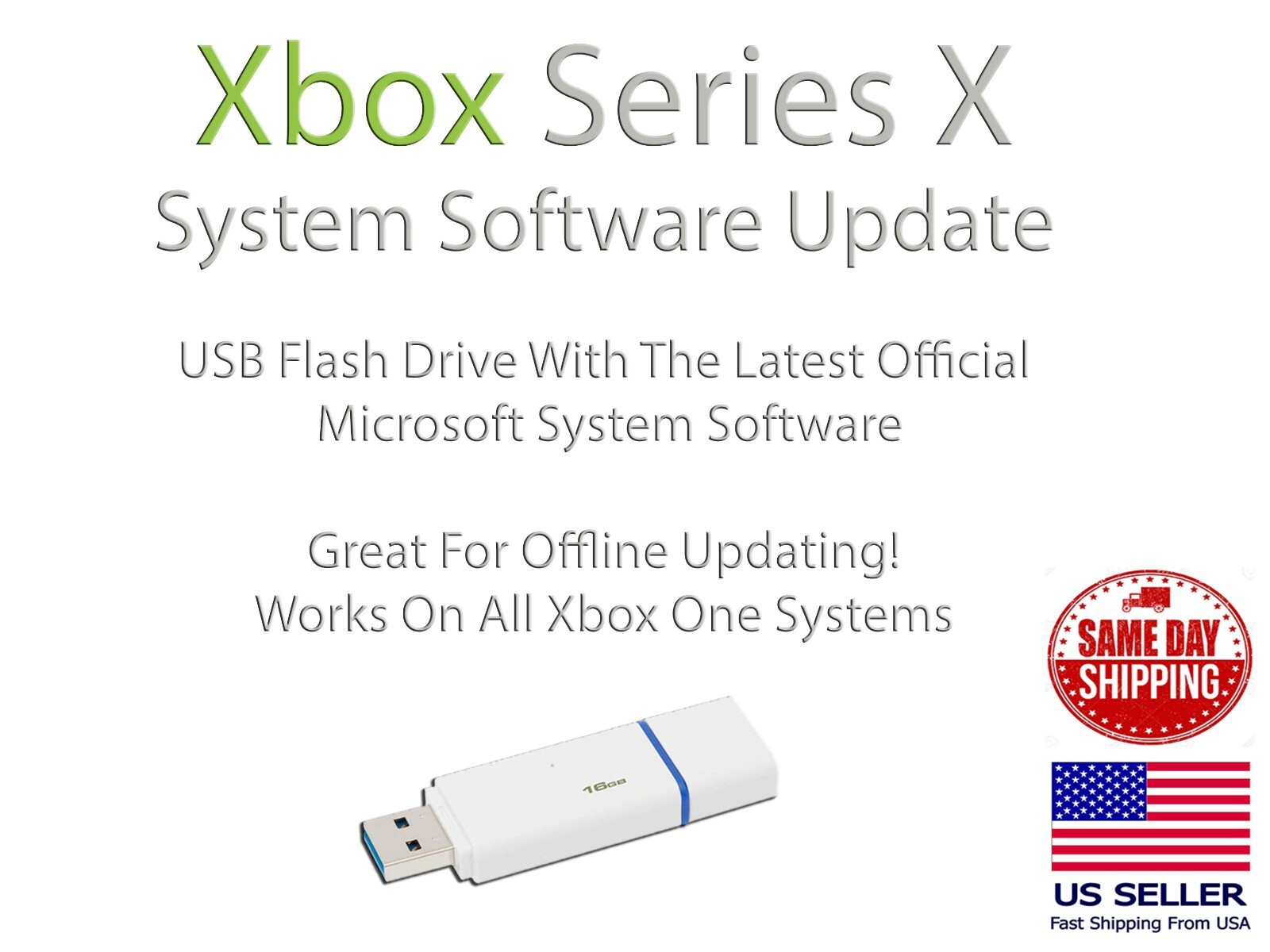 Xbox Series X Update USB Flash Drive Latest Official Microsoft Firmware