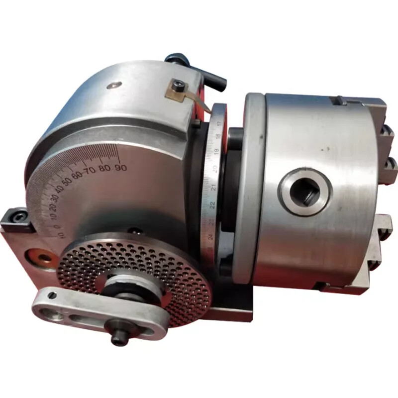 BS-5Inch Dividing Head Indexing Head Semi Universal Tailstock 125mm 3-Jaw Chuck
