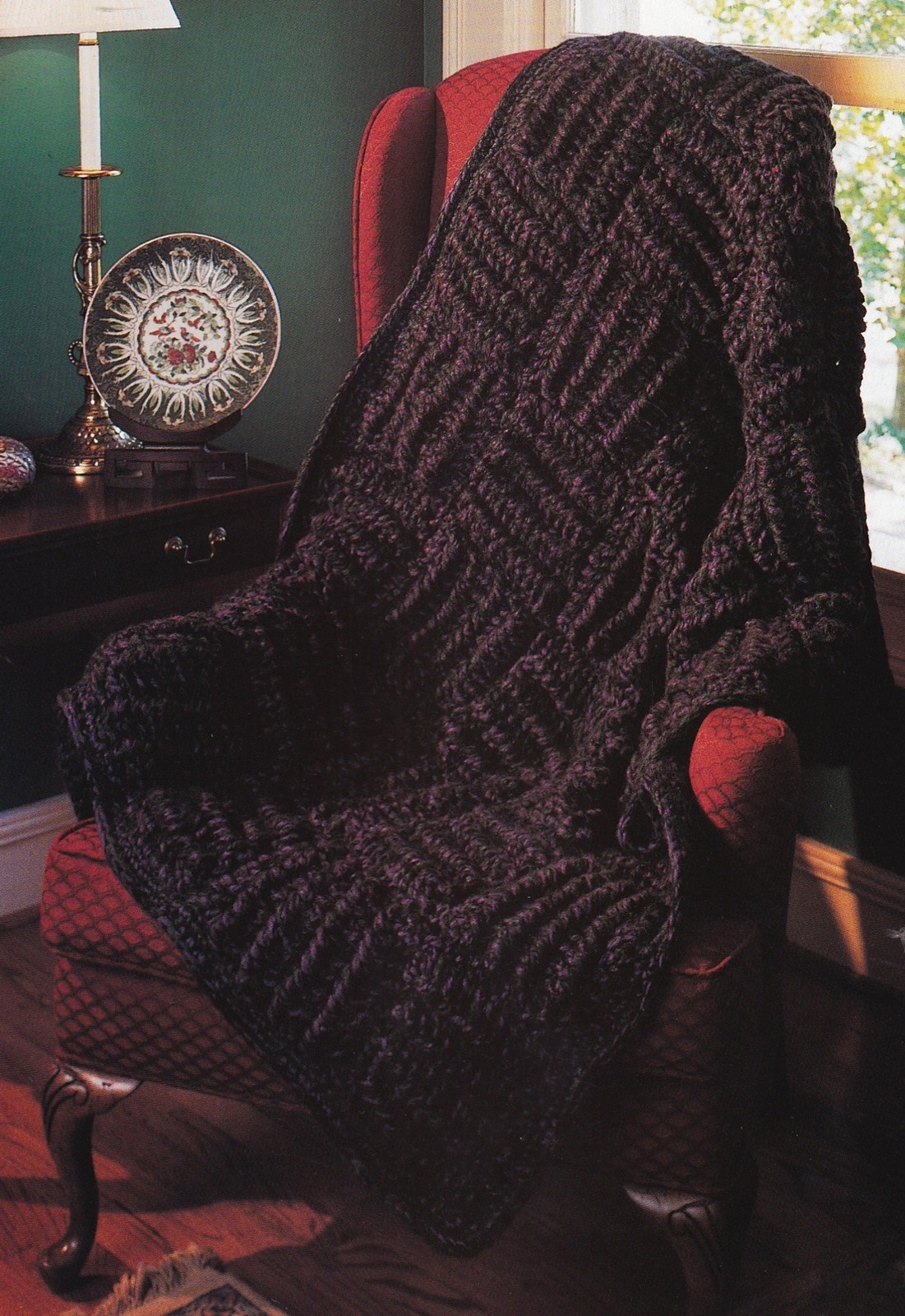 COZY Utter Elegance Afghan/Crochet Pattern INSTRUCTIONS ONLY