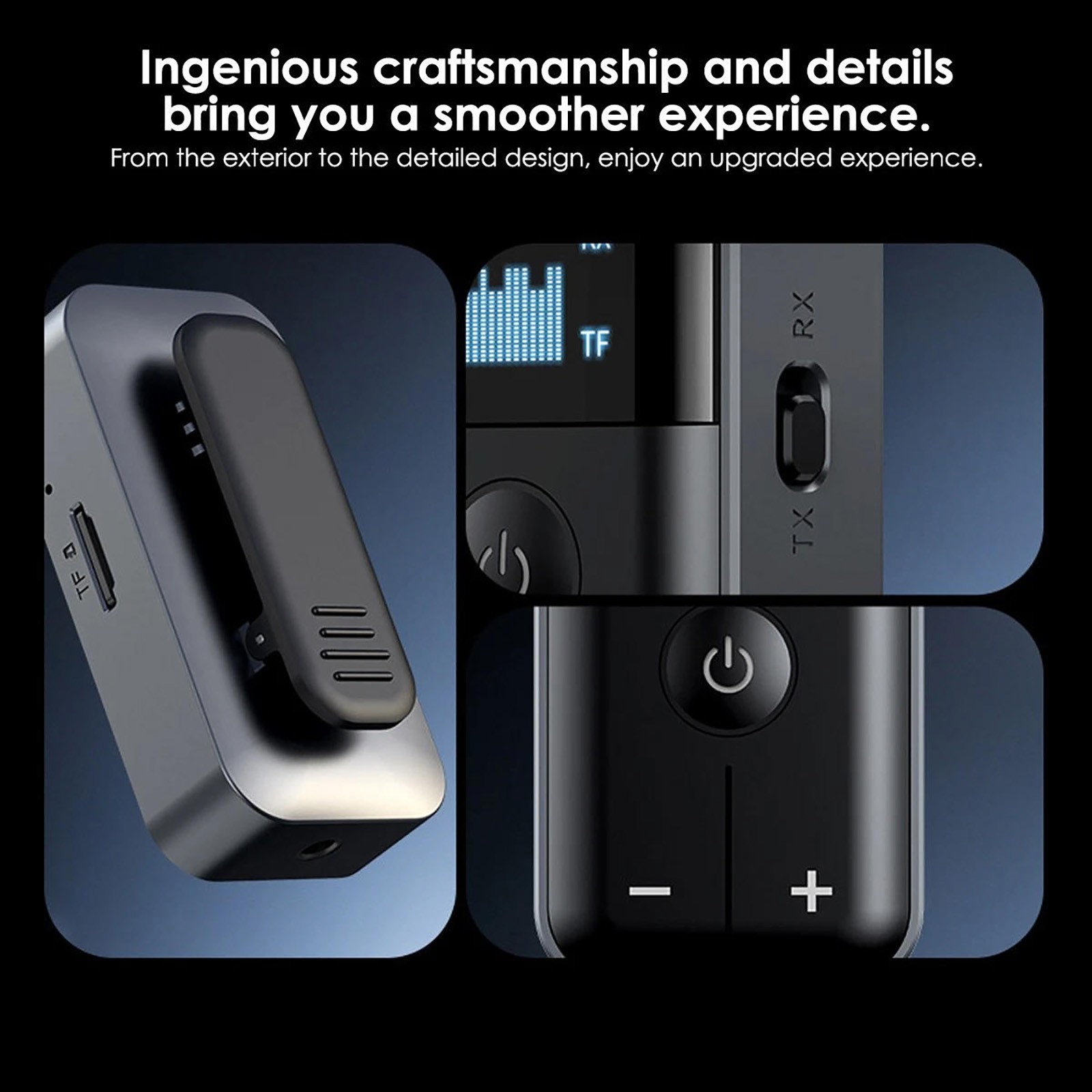 Bluetooth 5.4 Audio Adapter Wireless Receiver Transmitter with Portable Design