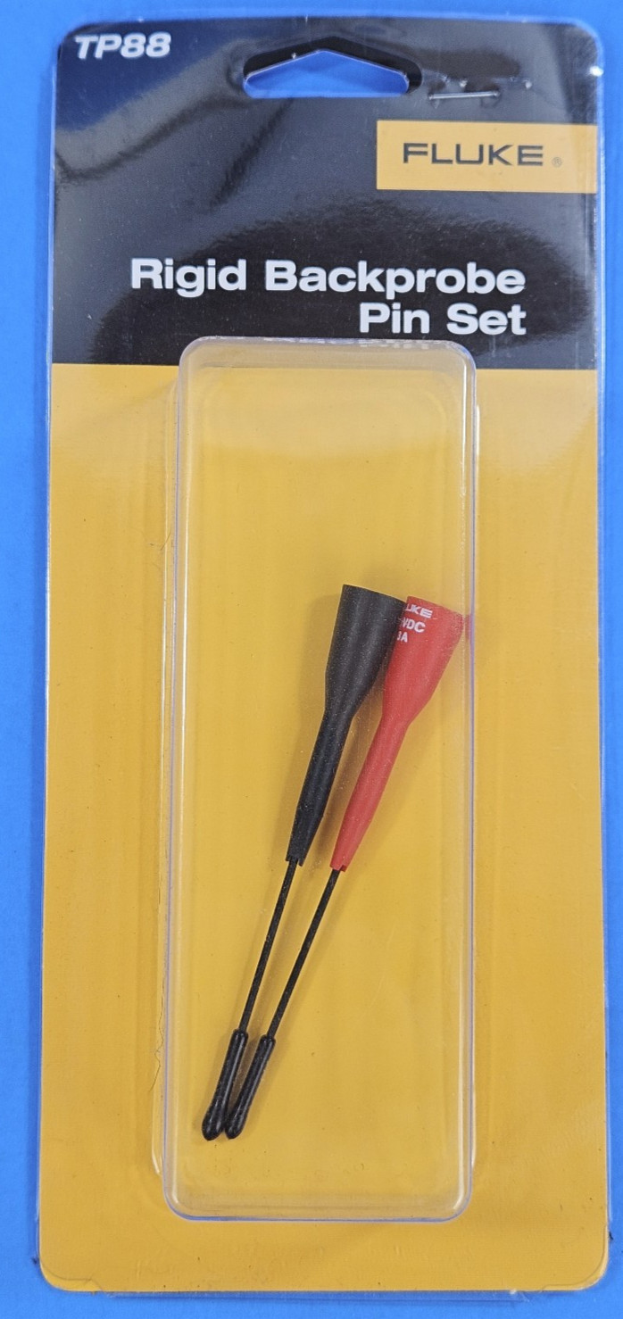 Fluke TP88 Rigid Back Probe Pins, 2mm (Red and Black)